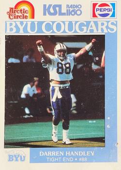 1988 BYU Cougars Safety #NNO Darren Handley Front