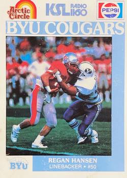 1988 BYU Cougars Safety #NNO Regan Hansen Front
