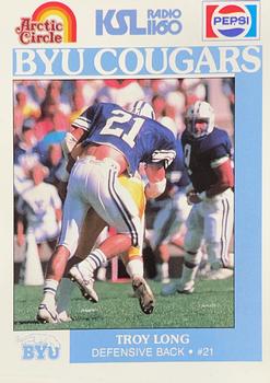 1988 BYU Cougars Safety #NNO Troy Long Front