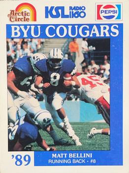 1989 BYU Cougars Safety #NNO Matt Bellini Front