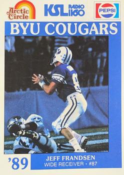 1989 BYU Cougars Safety #NNO Jeff Frandsen Front