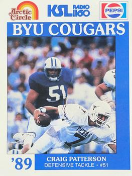 1989 BYU Cougars Safety #NNO Craig Patterson Front