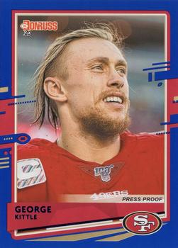 2020 Donruss - Press Proof Blue #11 George Kittle Front
