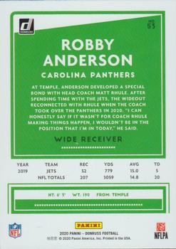 2020 Donruss - Press Proof Blue #53 Robby Anderson Back
