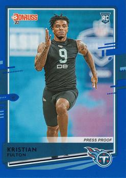 2020 Donruss - Press Proof Blue #259 Kristian Fulton Front