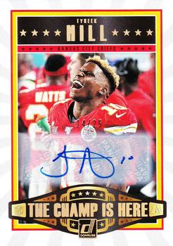 2020 Donruss - The Champ is Here Autographs #CH-TH Tyreek Hill Front