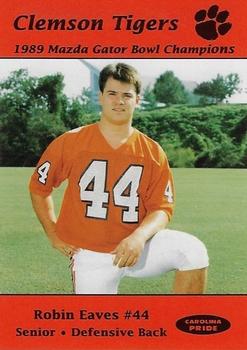 1989 Clemson Tigers #NNO Robin Eaves Front
