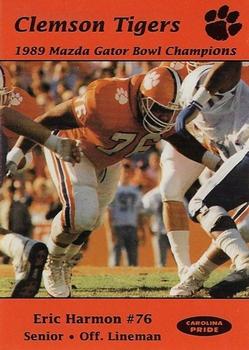 1989 Clemson Tigers #NNO Eric Harmon Front