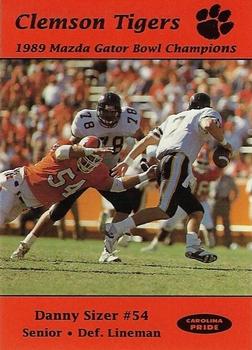 1989 Clemson Tigers #NNO Danny Sizer Front