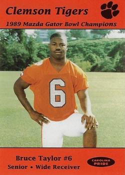 1989 Clemson Tigers #NNO Bruce Taylor Front