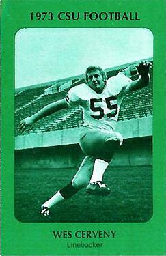 1973 Colorado State Rams #NNO Wes Cerveny Front