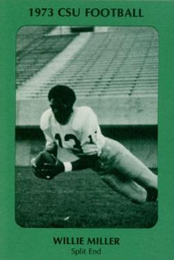 1973 Colorado State Rams #NNO Willie Miller Front