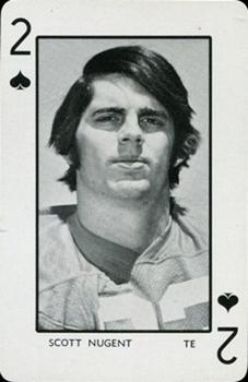 1973 Florida Gators Playing Cards #2♠ Scott Nugent Front