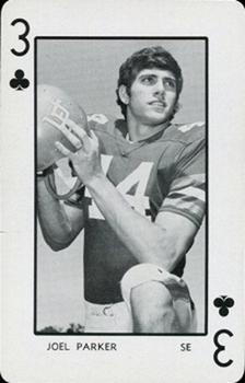 1973 Florida Gators Playing Cards #3♣ Joel Parker Front