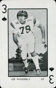 1973 Florida Gators Playing Cards #3♠ Joe Wunderly Front