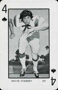 1973 Florida Gators Playing Cards #4♠ David Starkey Front
