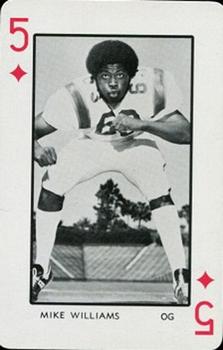 1973 Florida Gators Playing Cards #5♦ Mike Williams Front
