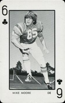 1973 Florida Gators Playing Cards #6♣ Mike Moore Front