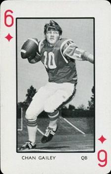 1973 Florida Gators Playing Cards #6♦ Chan Gailey Front