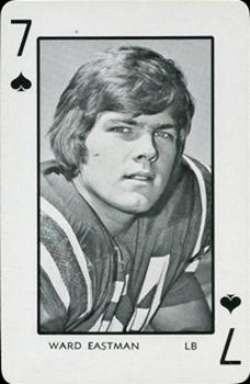 1973 Florida Gators Playing Cards #7♠ Ward Eastman Front