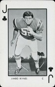 1973 Florida Gators Playing Cards #J♣ Jimbo Kynes Front