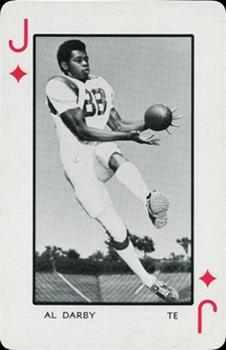 1973 Florida Gators Playing Cards #J♦ Al Darby Front