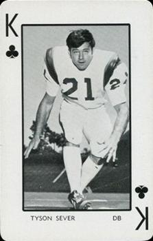 1973 Florida Gators Playing Cards #K♣ Tyson Sever Front