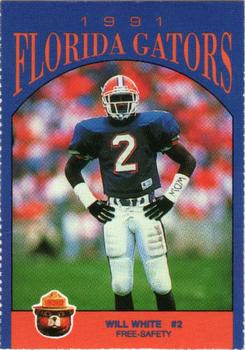1991 Florida Gators Smokey #NNO Will White Front
