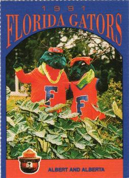 1991 Florida Gators Smokey #NNO Albert and Alberta Front