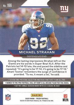 2020 Panini Prizm #166 Michael Strahan Back