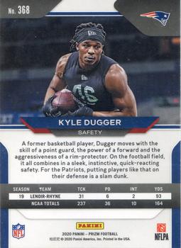 2020 Panini Prizm #368 Kyle Dugger Back