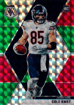 2020 Panini Mosaic - Choice Prizm Red and Green #218 Cole Kmet Front