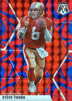 2020 Panini Mosaic - Prizm Reactive Blue #179 Steve Young Front