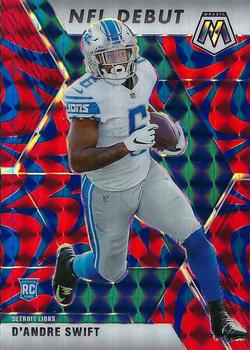 2020 Panini Mosaic - Prizm Reactive Blue #274 D'Andre Swift Front