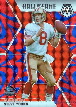 2020 Panini Mosaic - Prizm Reactive Blue #291 Steve Young Front