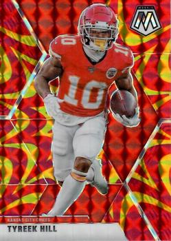 2020 Panini Mosaic - Prizm Reactive Gold #5 Tyreek Hill Front