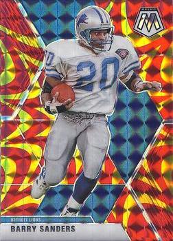 2020 Panini Mosaic - Prizm Reactive Gold #76 Barry Sanders Front