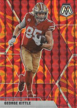 2020 Panini Mosaic - Prizm Reactive Gold #175 George Kittle Front