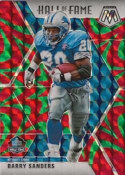 2020 Panini Mosaic - Prizm Reactive Green #294 Barry Sanders Front