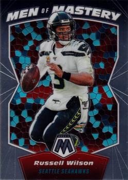 2020 Panini Mosaic - Men of Mastery #MM19 Russell Wilson Front