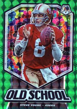 2020 Panini Mosaic - Old School Prizm Green #OS5 Steve Young Front