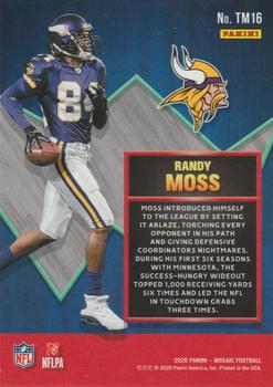 2020 Panini Mosaic - Touchdown Masters #TM16 Randy Moss Back