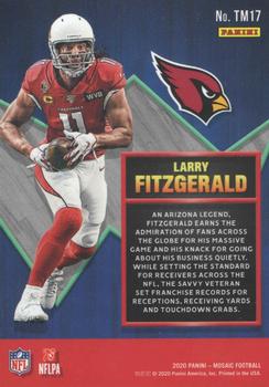 2020 Panini Mosaic - Touchdown Masters #TM17 Larry Fitzgerald Back