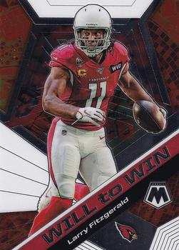 2020 Panini Mosaic - Will to Win #WW7 Larry Fitzgerald Front