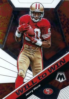 2020 Panini Mosaic - Will to Win #WW14 Jerry Rice Front