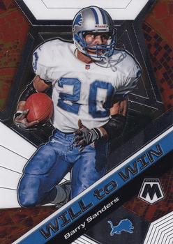2020 Panini Mosaic - Will to Win #WW18 Barry Sanders Front