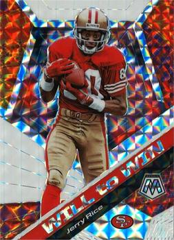 2020 Panini Mosaic - Will to Win Prizm #WW14 Jerry Rice Front