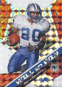 2020 Panini Mosaic - Will to Win Prizm #WW18 Barry Sanders Front