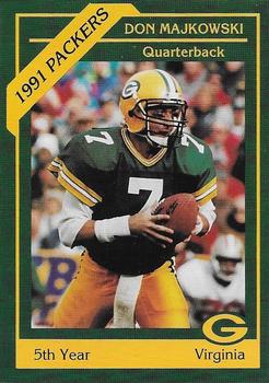 1991 Green Bay Packers Police - Optimist Club Heart of the Valley, Little Chute Police Department #9 Don Majkowski Front