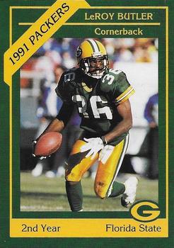 1991 Green Bay Packers Police - Optimist Club Heart of the Valley, Little Chute Police Department #11 LeRoy Butler Front